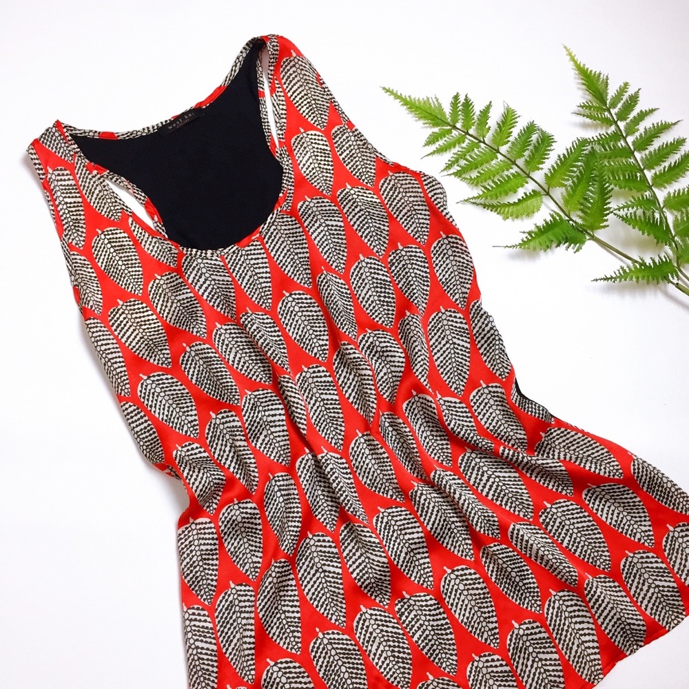 💢 West Kei Leaf Print Tank Top